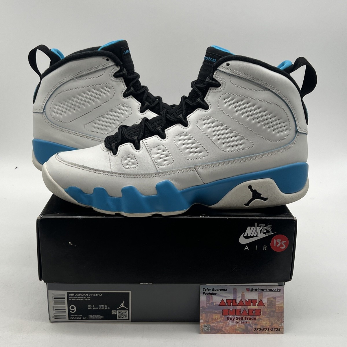Air Jordan 9 ホワイト/ネイビー Amazon.com | Nike Mens Air Jordan 9 Retro White/University