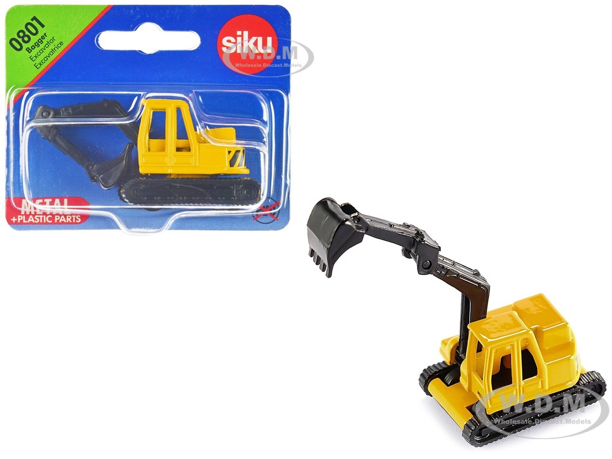 EXCAVATOR YELLOW & BLACK DIECAST MODEL BY SIKU 0801 | eBay