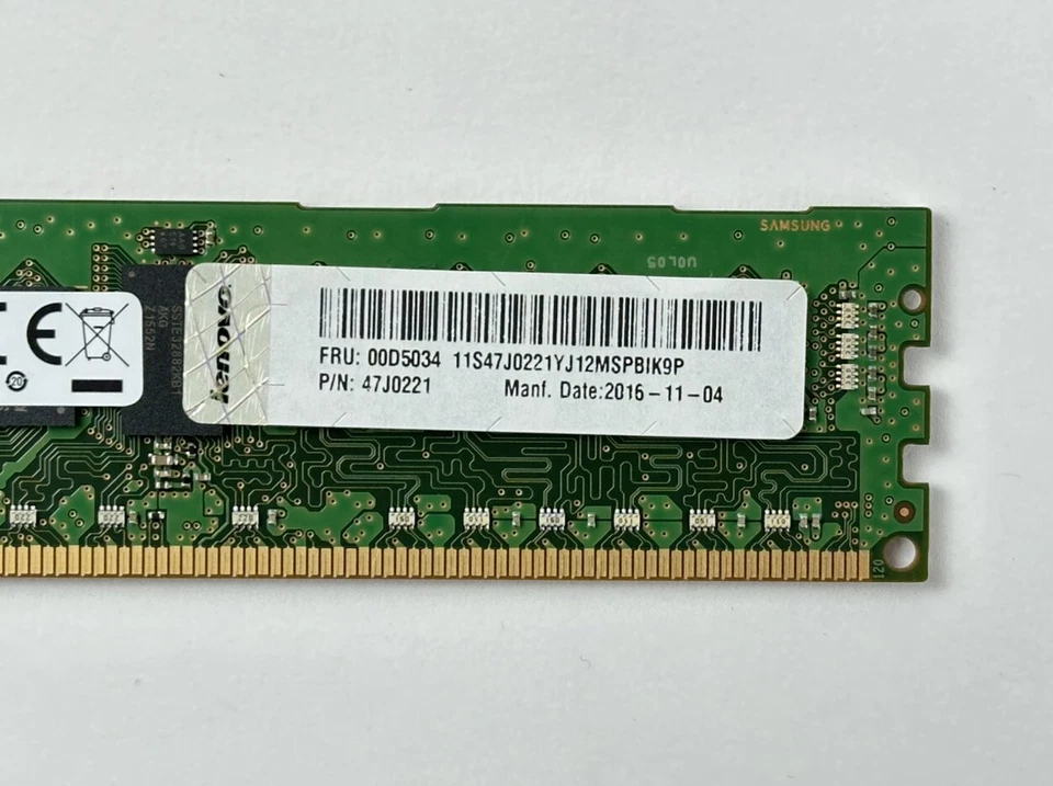 32GB Lot of 4 IBM Lenovo 8GB 1Rx4 PC3-14900R ECC RDIMM RAM Memory Server Samsung - Image 3 of 4