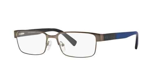 AX1017 ARMANI EXCHANGE EYEGLASSES MATTE GUNMETAL | TRANSLUCENT LENS METAL MEN - Picture 2 of 3