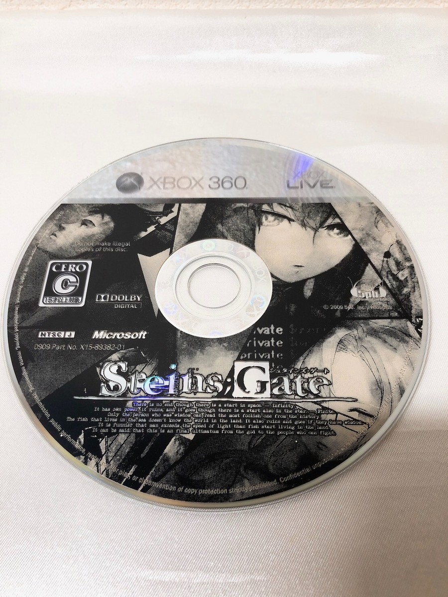 Xbox 360 Steins;Gate Limited Edition Import Japan Platinum Xbox 360 Steins;Gate Limited Edition Import Japan Platinum