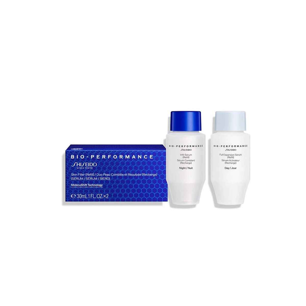 Shiseido Bio-Performance Day & Night Skin Filler Serum Duo REFILL - 30mL x 2