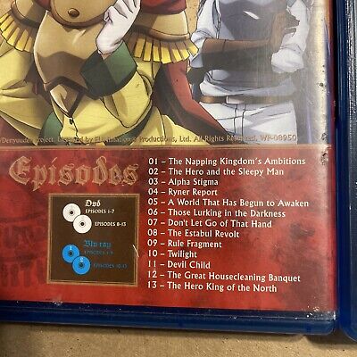 The Legend of the Legendary Heroes Season 1 Pt. 1 & 2 blu-ray/& Tarot Card  Anime