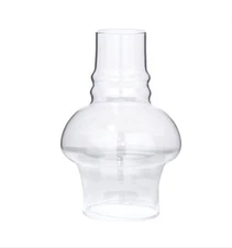 BP Lamp 3" X 7" Clear Hooded Glass Oil Lamp Chimney, #57971C