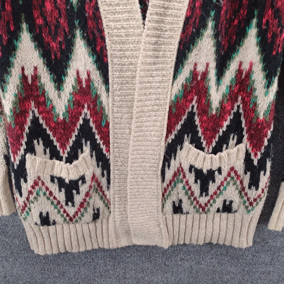 Mossimo Supply Co. Women's Open Front Cardigan Sweater Small Multi Tribal - Image 4 of 4