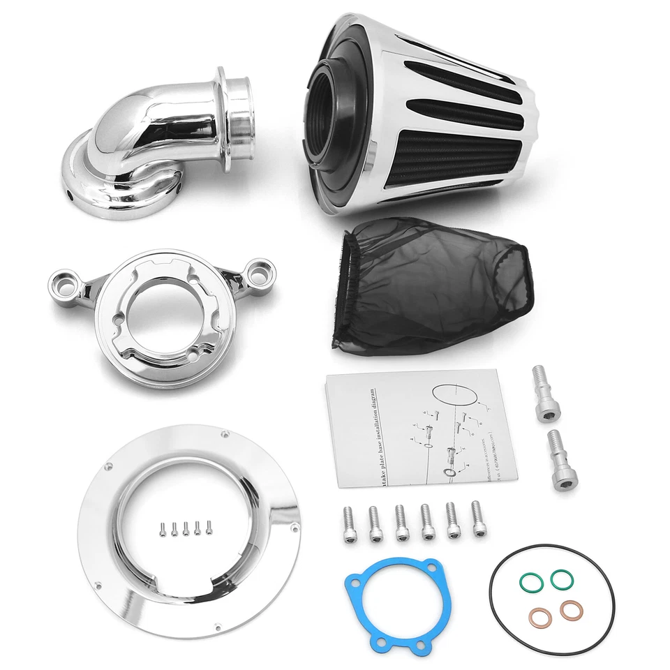 Cone Air cleaner filters for Harley Breakout Dyna Wide Glide 93-15 Touring 00-07 Foto 4 de 4