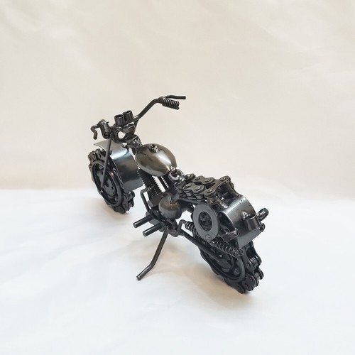 Collectible Motorbike Model Metal Dirt Bike Motorcycle Sculpture Home Bar Decor - Picture 6 of 24