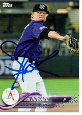 Sam Howard Albuquerque Isotopes 2018 Topps Pro Debut Autographed Signed Card