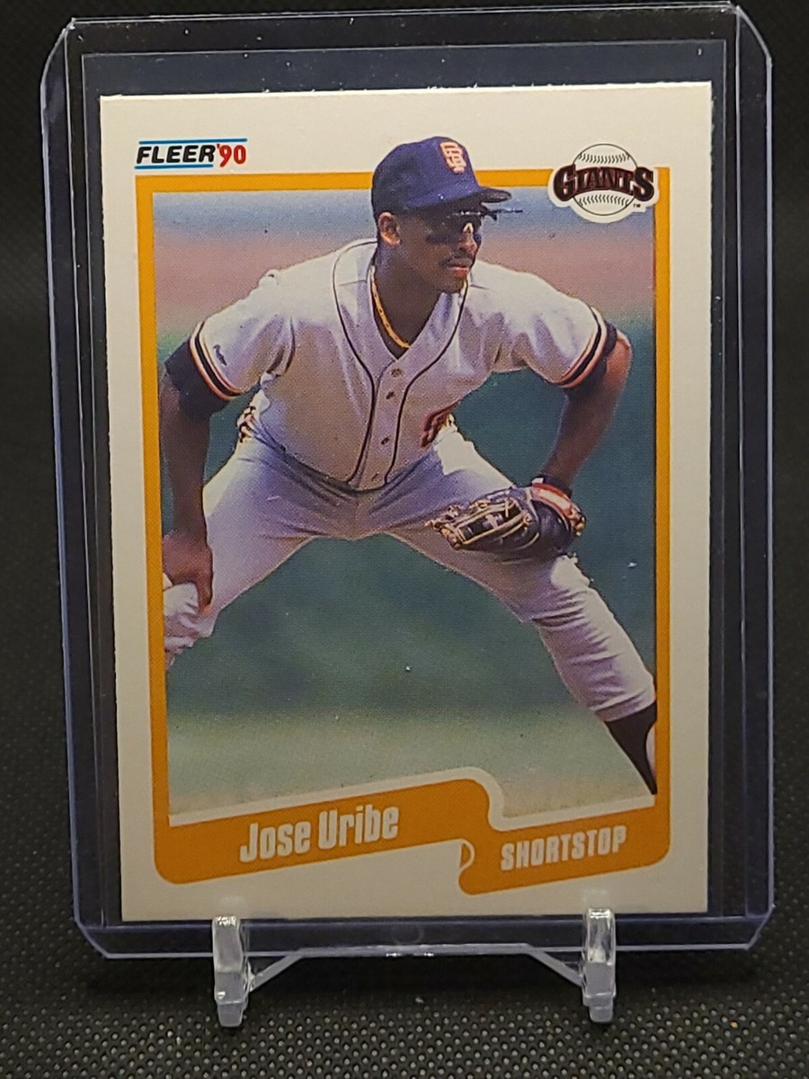 1990 fleer #74 JOSE URIBE baseball card "ERROR" MINT  | eBay