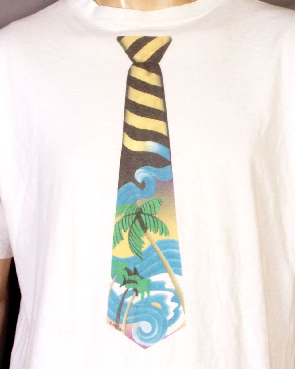 vintage 80s single stitch Hallmark T-Shirt Novelty Tie Theme vintage 80s single stitch Hallmark T-Shirt Novelty Tie Theme