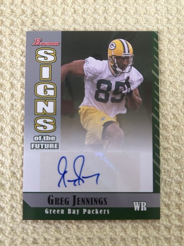 2006 Bowman Signs of the Future Greg Jennings #SF-GJ Rookie Auto RC