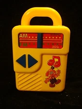 Vintage Blue Box Toys Yellow Radio