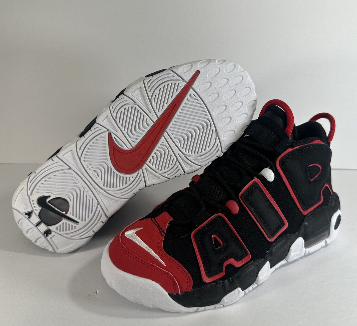 nike uptempo white red 2021