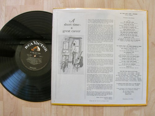 JIMMIE RODGERS my time ain't long RCA LPM 2865 orig 1964 SHRINK NM - Picture 2 of 2