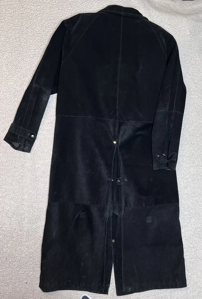 Gabardina Adventure Bound Originals Plumero Outback L Negra Gamuza Broches Forrados Foto 3 de 4