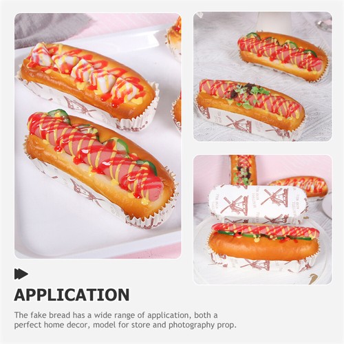 2pcs Simulation Faux Lifelike Bread Toys Bread Models Food Props Food Toys - Zdjęcie 10 z 12