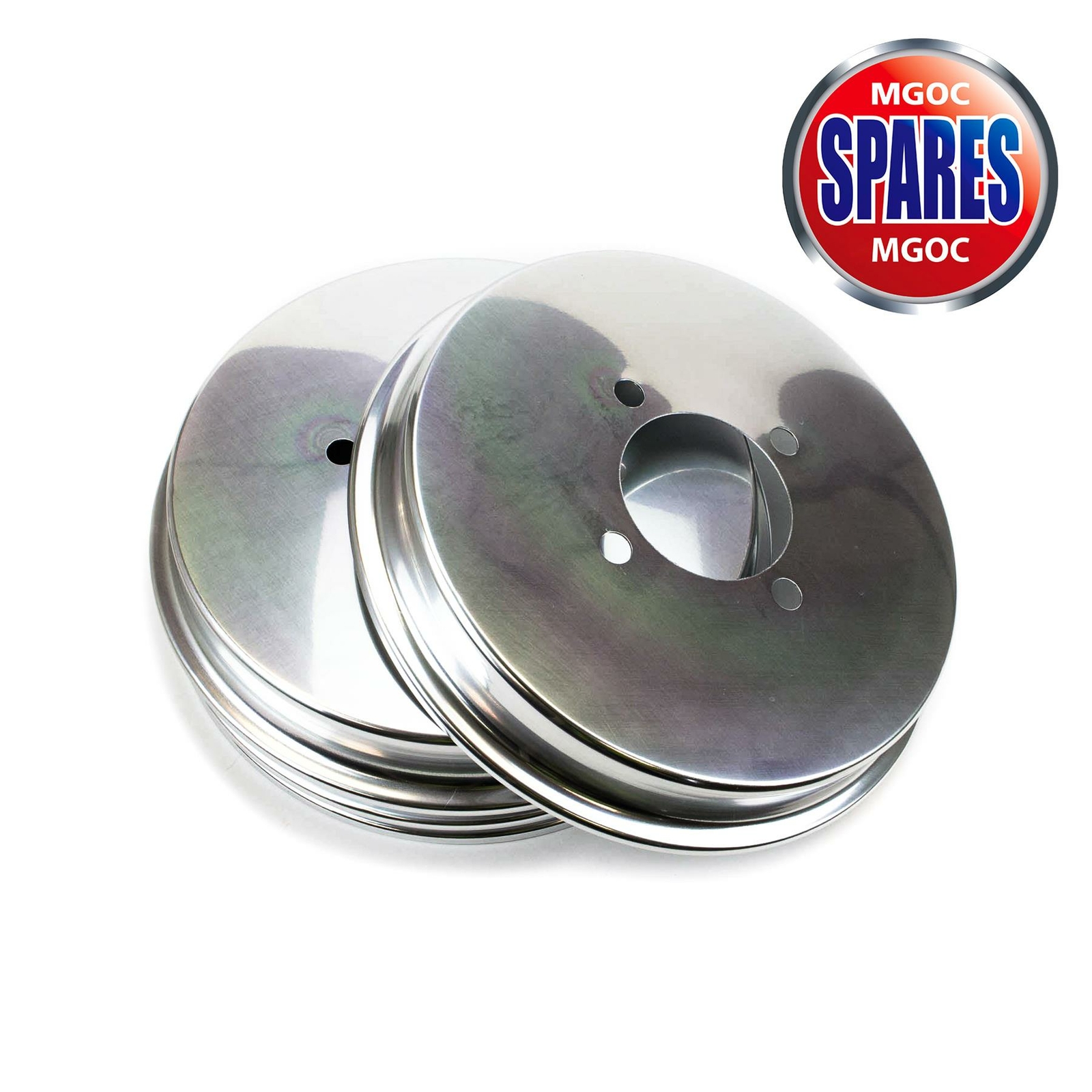 MGB Silver Brake Drum Cover 196880 PAIR K185A eBay