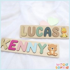 Name Puzzles, Personalized Baby Girl Gift, 1st Birthday Girl, Custom Baby Shower