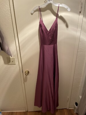 David's Bridal - Chianti Bridesmaid Dress, Size 4, V-Neck Spaghetti Strap | eBay David's Bridal - Chianti Bridesmaid Dress, Size 4, V-Neck Spaghetti Strap | eBay