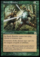 MTG Magic the Gathering Steely Resolve (286/350) Onslaught LP
