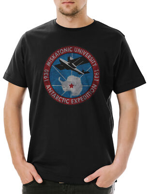 Miskatonic Cthulhu Herren T-Shirt 1930 Antarctic Expredition Lovecraft Innsmouth