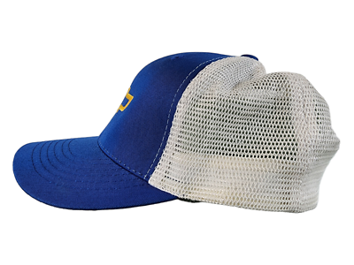Chevrolet Chevy Mesh Back - Blue & Yellow Trucker Snapback Hat Cap