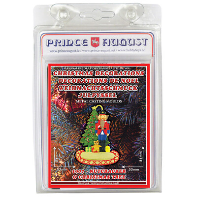 Flat Christmas Decorations Nutcracker Prince August Moulds Molds PA1907