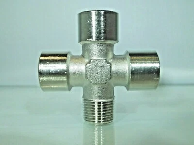 AIGNEP Bsp Equal Cross, 3 Stile zur Auswahl, vernickeltes Messing Bsp 4 Wege Equal Cross