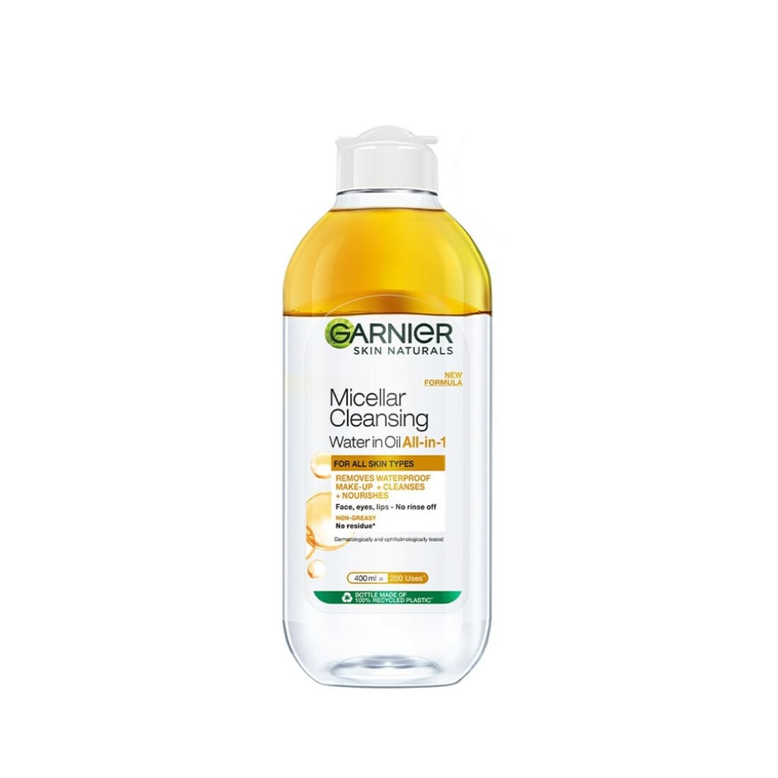 Garnier Agua Limpiadora Micelar en Aceite Elimina Maquillaje Impermeable 400ml