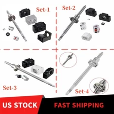 SFU1605 SFU1204 BallScrew 250-2000mm Ball Screw+BF/BK12/10+Coupler+ Nut Housing