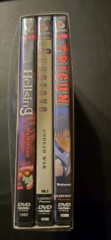 Geneon Collector's Pack 1. Trigun Hellsing Gungrave. DVD Baily Box Anime 3 Discs - Image 2 of 4