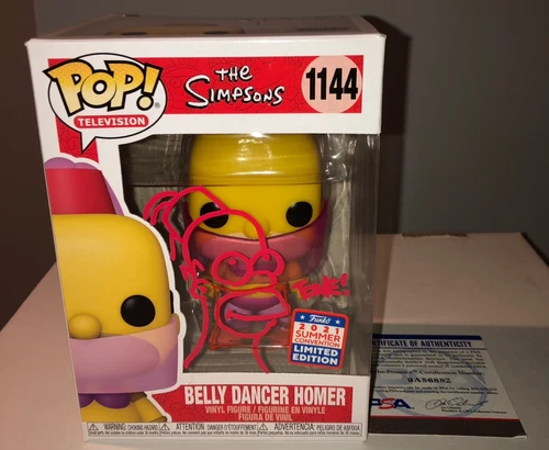 Tone Rodriguez Artist Simpsons Belly Dancer Homer 1144 Sketched Signed Funko PSA