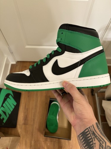 Size 10 - Air Jordan 1 Retro OG High Lucky Green - Picture 4 of 8