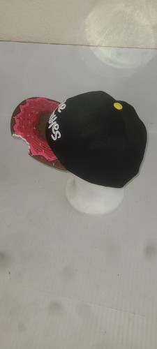 The Munchies Sombrero de Billete Plano Ajustable Snapback Negro Mordida Sacada del Ala - Imagen 2 de 5