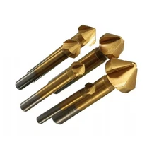 6x 90Degree HSS Chamfer Cutter Bit Chamfering Countersink Drill Bits Accessories