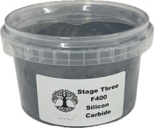 1 KG SILICON CARBIDE F400 GRIT~LAPIDARY~STONE TUMBLING~POLISHING~ABRASIVES~ Loc1