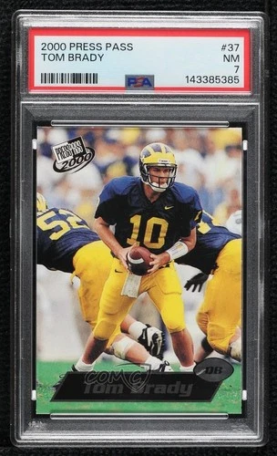 2000 Press Pass Tom Brady #37 PSA 7 Rookie RC