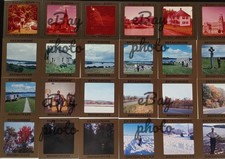 Vintage Large Format 127 Film Slides Lot of 24 People Places Things A672