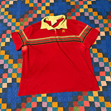 Vintage 1986 McDonald  s Employee Work Uniform Polo Shirt Large