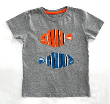 Mini Boden Boys T-shirt 'Fish  Bone' Size 5-6 years