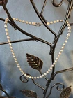 Vintage Milor 925 Sterling Silver Beaded Anklet 10 Inch Ball Chain Spring Ring