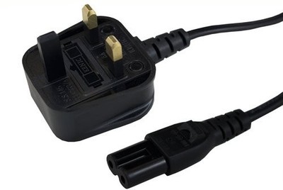 1,9 m ABBILDUNG 8 NETZ C7 GERADES KABEL TV STROMKABEL SCHWARZ Samsung LG Sony SkyQ