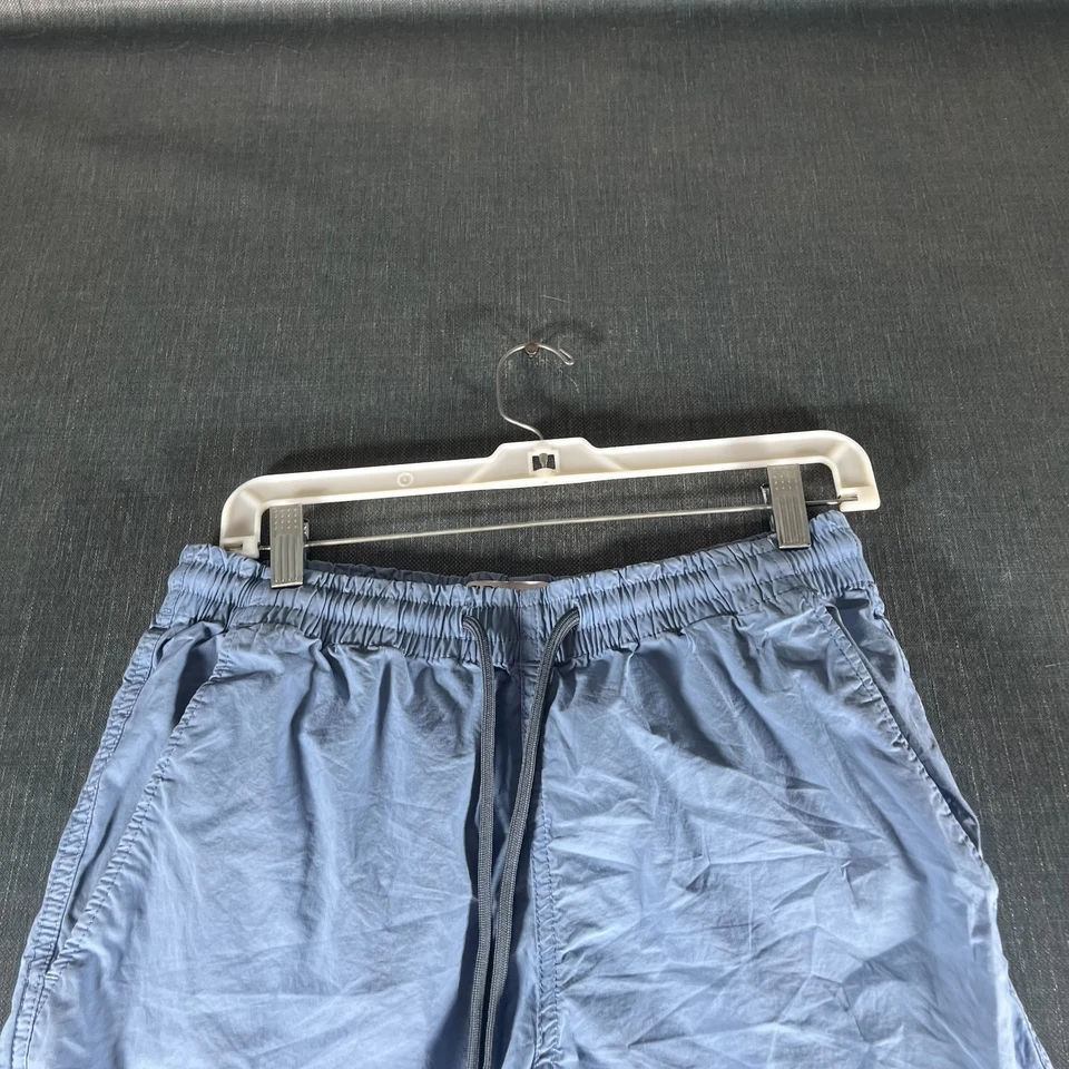 Pantalones Cortos ZARA Para Hombre Talla S Azul Cordón Cintura Elástica Informales Verano Algodón Foto 2 de 4
