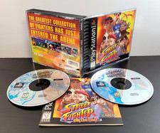 Street Fighter Collection (Playstation , PS1 1997) Complete CIB TESTED Capcom