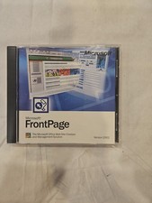 Microsoft Front Page 2002 CD-ROM Software Windows Web Site Creation