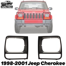 Headlight Door Set For 1998-2001 Jeep Cherokee Parking Light Hole Left And Right
