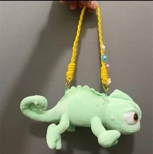 Disney Pearl Pascal Rapunzel Chameleon doll crossbody bag Plush satchel