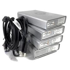 Lot of 4 G-Technology G-Drive USB 4TB 0G03594 External HDD with USB 3.0 I/O