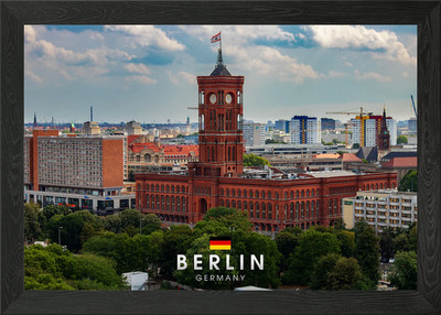 Berlin City Framed Wall Art Poster Canvas Print Picture