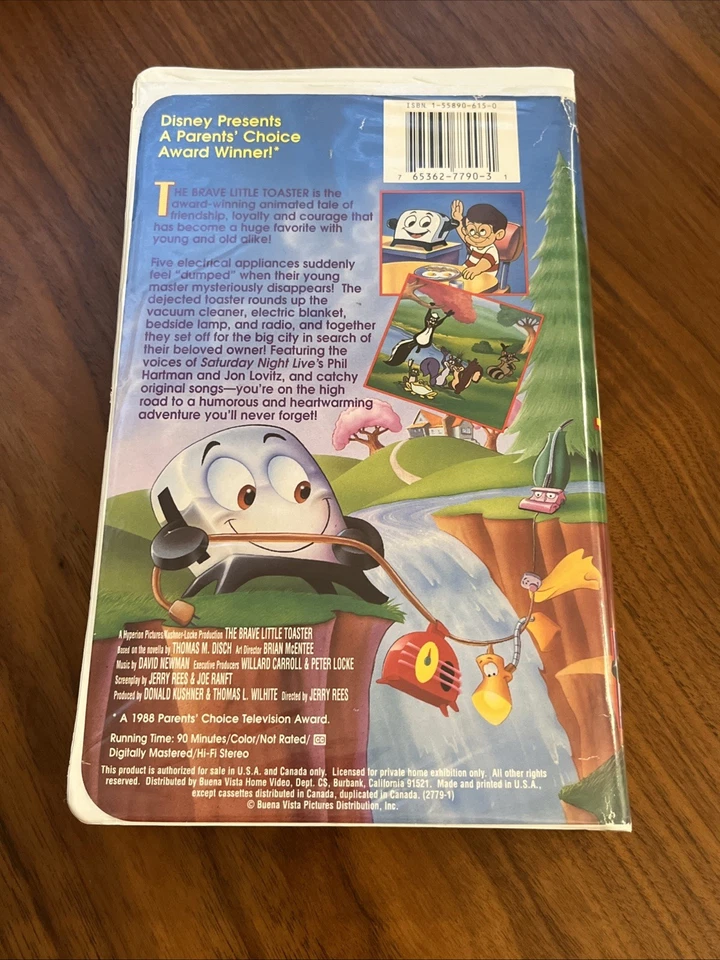 Disney THE BRAVE LITTLE TOASTER, To The Rescue, & Goes to Mars 3 VHS Lot TESTED - Image 4 of 4